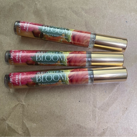 3 x bath & body works brightest bloom 7ml